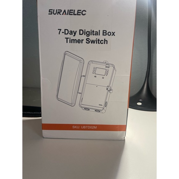 Suraielec Pool Timer Switch, 7-Day 24 Hour Digital 120, 240, Gray...Model# T101D - Picture 2 of 5
